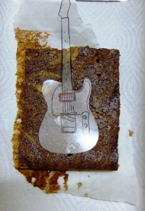 カンタン ギターケーキの作り方 ２ 銀細工